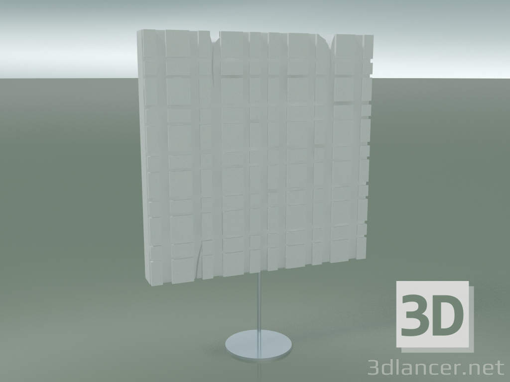 3D Modell Holzskulptur (20x20cm, Weiß) - Vorschau