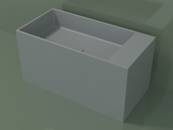 Countertop washbasin (01UN42102, Silver Gray C35, L 72, P 36, H 36 cm)