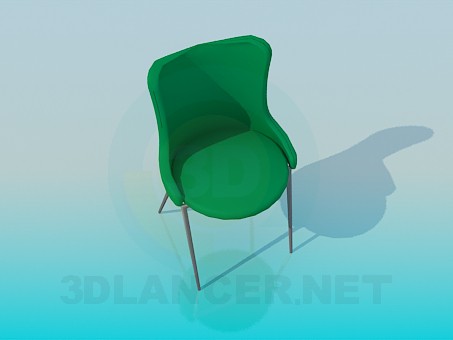 Modelo 3d Cadeira com um encosto - preview