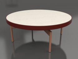 Round coffee table Ø90x36 (Wine red, DEKTON Danae)