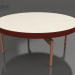 modèle 3D Table basse ronde Ø90x36 (Rouge vin, DEKTON Danae) - preview