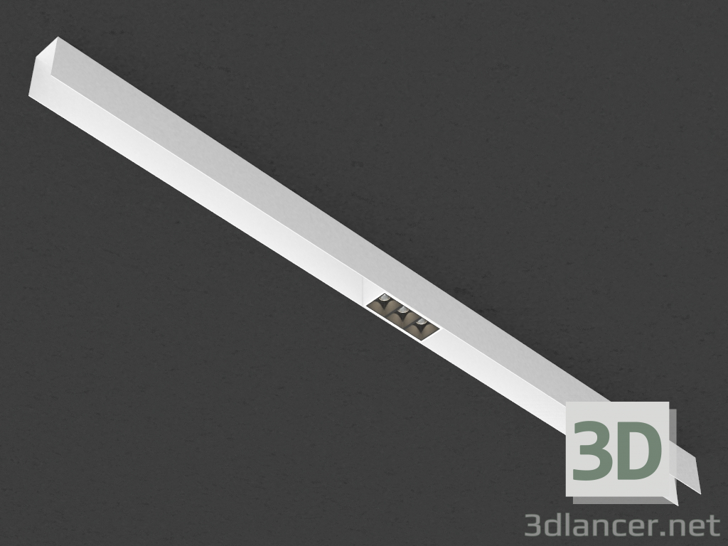 Modelo 3d A lâmpada LED para o barramento magnética (DL18781_03M Branco) - preview