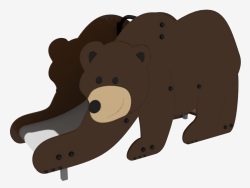 Гірка дитячого ігрового майданчика Бурий ведмедик (5221)