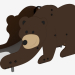 3d модель Гірка дитячого ігрового майданчика Бурий ведмедик (5221) – превью