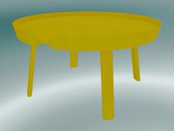 Mesa de café alrededor (grande, amarillo)