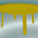 3d model Mesa de café alrededor (grande, amarillo) - vista previa