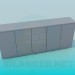 3D Modell Längliche Kabinett - Vorschau