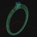 modello 3D anello di fidanzamento - anteprima