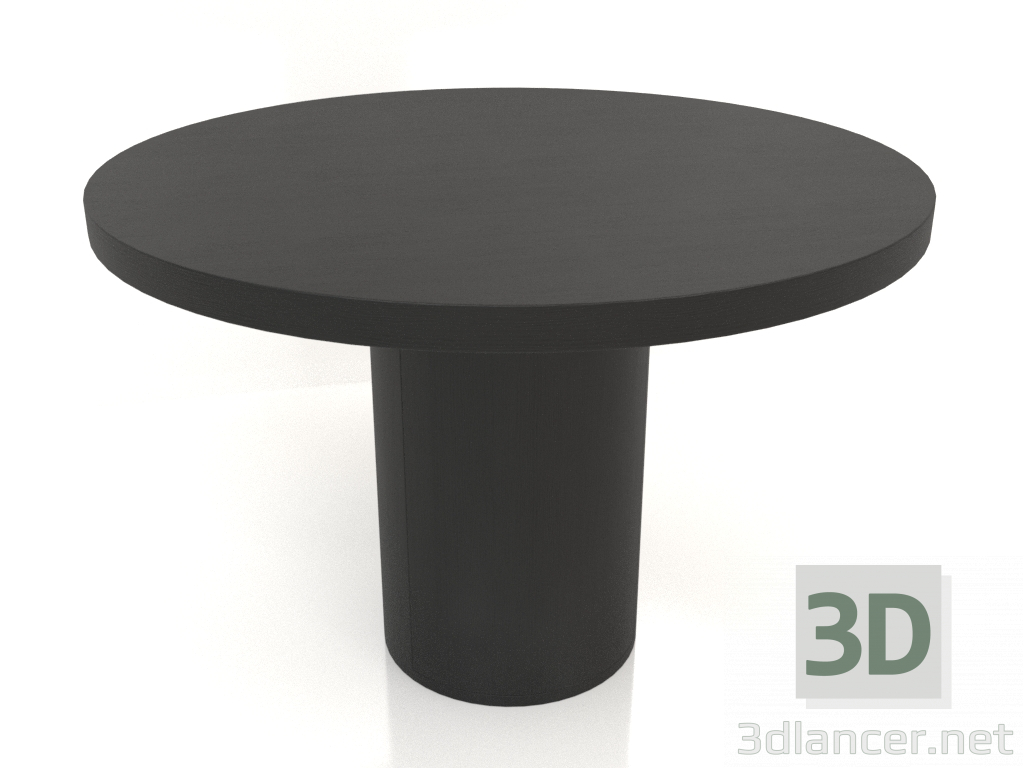 3D Modell Esstisch DT 011 (D=1100x750, Holz schwarz) - Vorschau