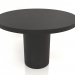 3D modeli Yemek masası DT 011 (D=1100x750, ahşap siyah) - önizleme