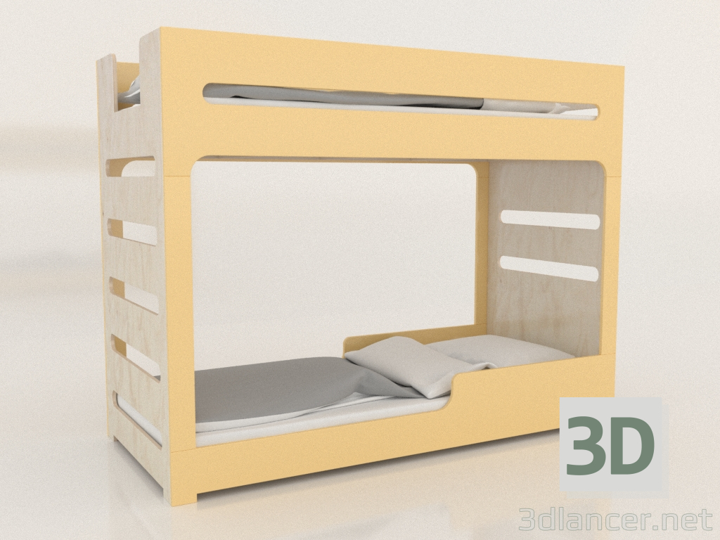 3 डी मॉडल चारपाई बिस्तर मोड एफ (USDFA2) - पूर्वावलोकन