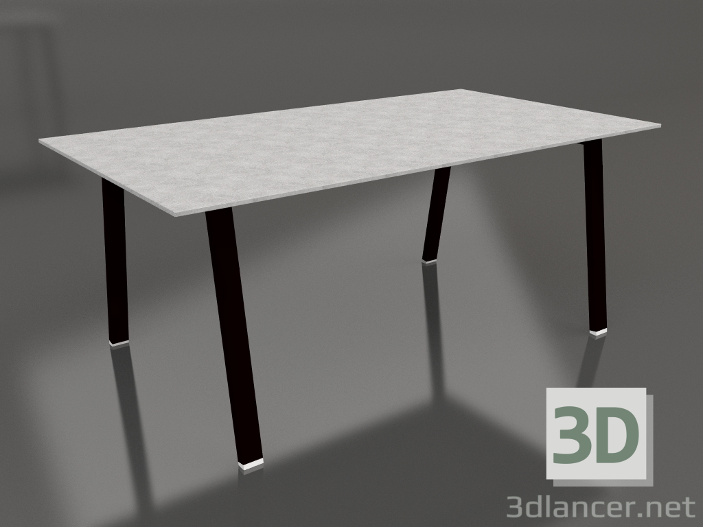 3d model Dining table 180 (Black, DEKTON) - preview