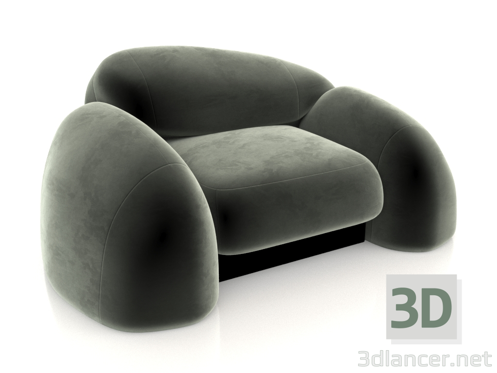 3d model PLYN armchair - preview