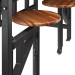 3d Деревянный стол с барными стульями модель купить - ракурс