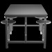 3d Дерев'яний стіл з барними стільцями модель купити - зображення