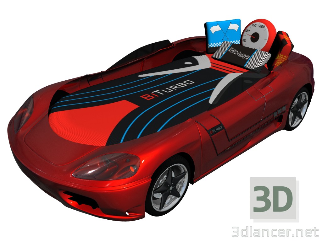 3 डी मॉडल बिस्तर मशीन - पूर्वावलोकन