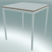3D Modell Quadratischer Tischfuß 70X70 cm (Weiß, Sperrholz, Weiß) - Vorschau
