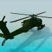 3d model Helicóptero de combate Apache - vista previa