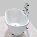 3d Bathtub with mixer model buy - render