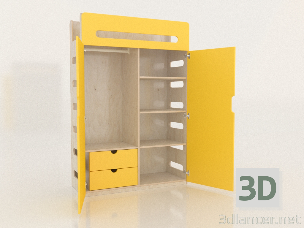 3d модель Шкаф платяной открытый MOVE WC (WYMWC2) – превью