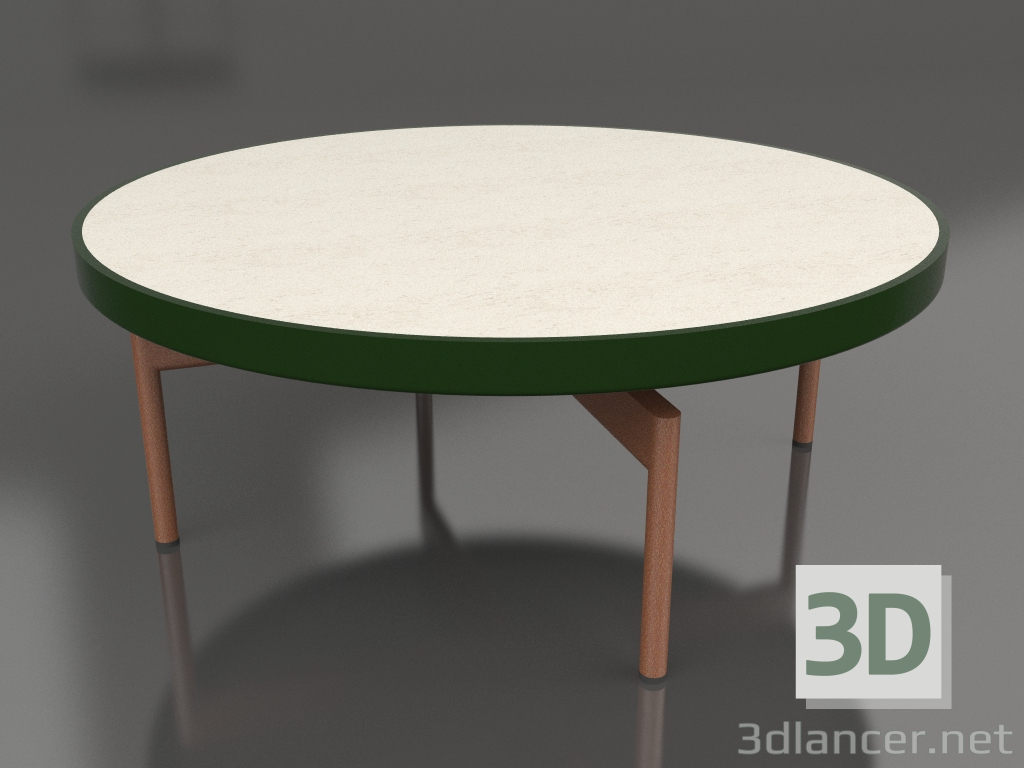 modello 3D Tavolino rotondo Ø90x36 (Verde bottiglia, DEKTON Danae) - anteprima