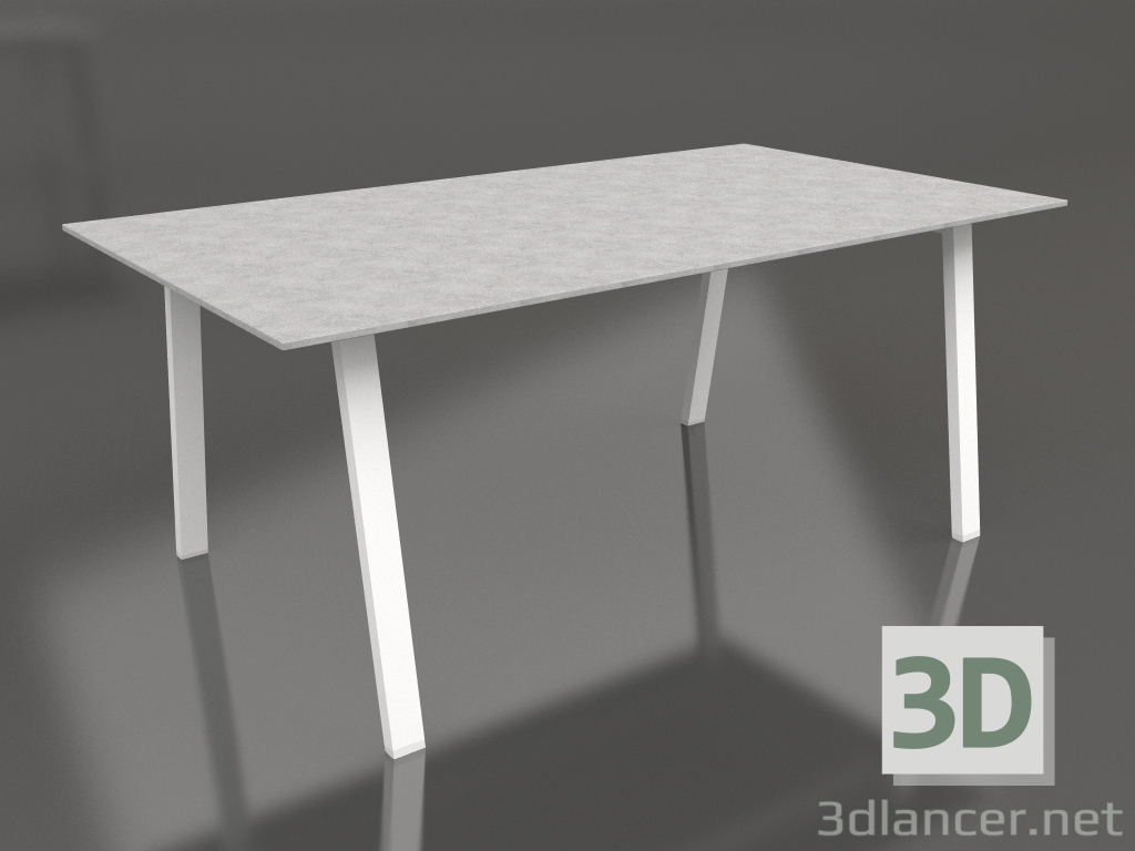 3d model Dining table 180 (White, DEKTON) - preview