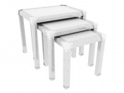Стол сервировочный Croco Noble White (3 шт. в комплекте)