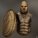 3 डी यूनानी योद्धा का कवच मॉडल खरीद - रेंडर