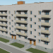 modello 3D di Edificio a cinque piani di una serie 114-86 Troitsk 5 microdistrict, 1 comprare - rendering