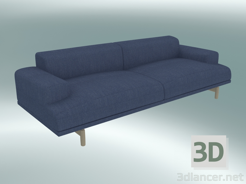 modèle 3D Canapé triple Compose (Fiord 771) - preview