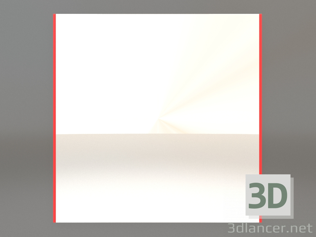 modèle 3D Miroir ZL 01 (800х800, orange lumineux) - preview