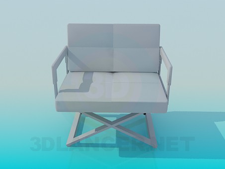 3d модель Широке крісло – превью