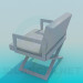 3d модель Широкое кресло – превью