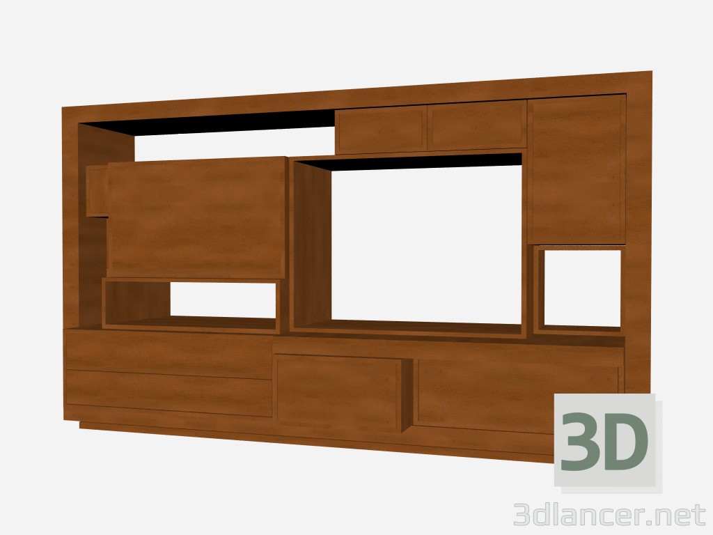 modèle 3D Bibliothèque 3 Axor - preview
