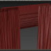 3d Curtains with Roman curtain and Telle set 02 model buy - render