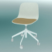 3D Modell Stuhl mit SEELA-Rollen (S340 mit Polsterung und Holzverkleidung) - Vorschau