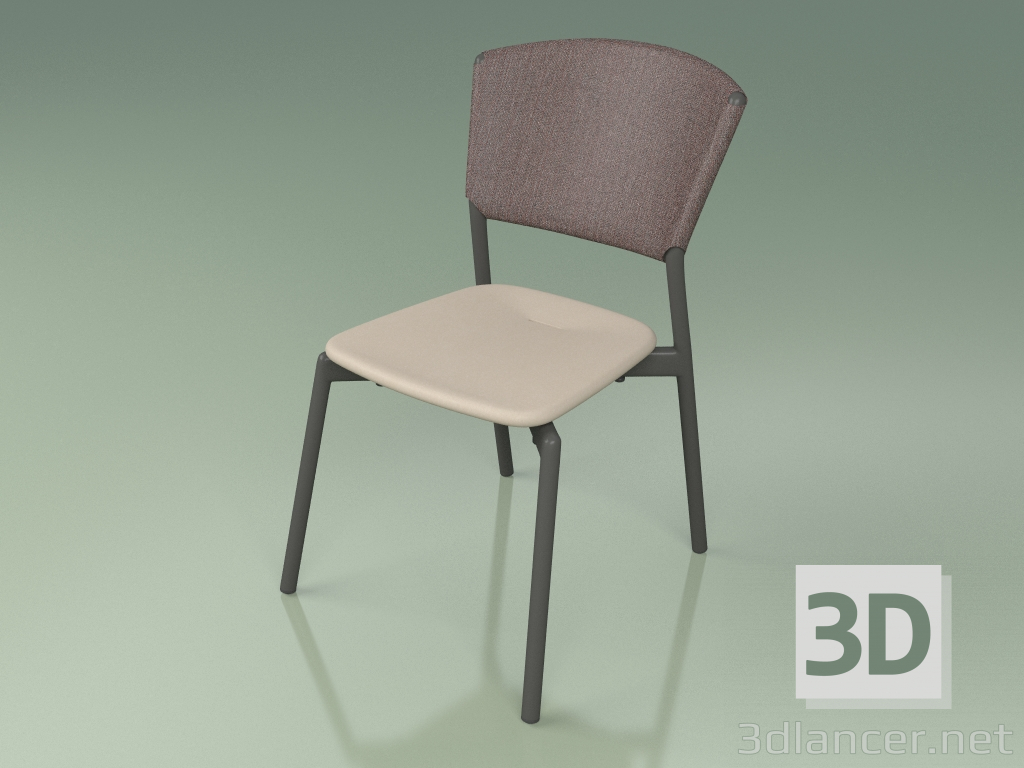 Modelo 3d Cadeira 020 (fumaça de metal, marrom, toupeira de resina de poliuretano) - preview
