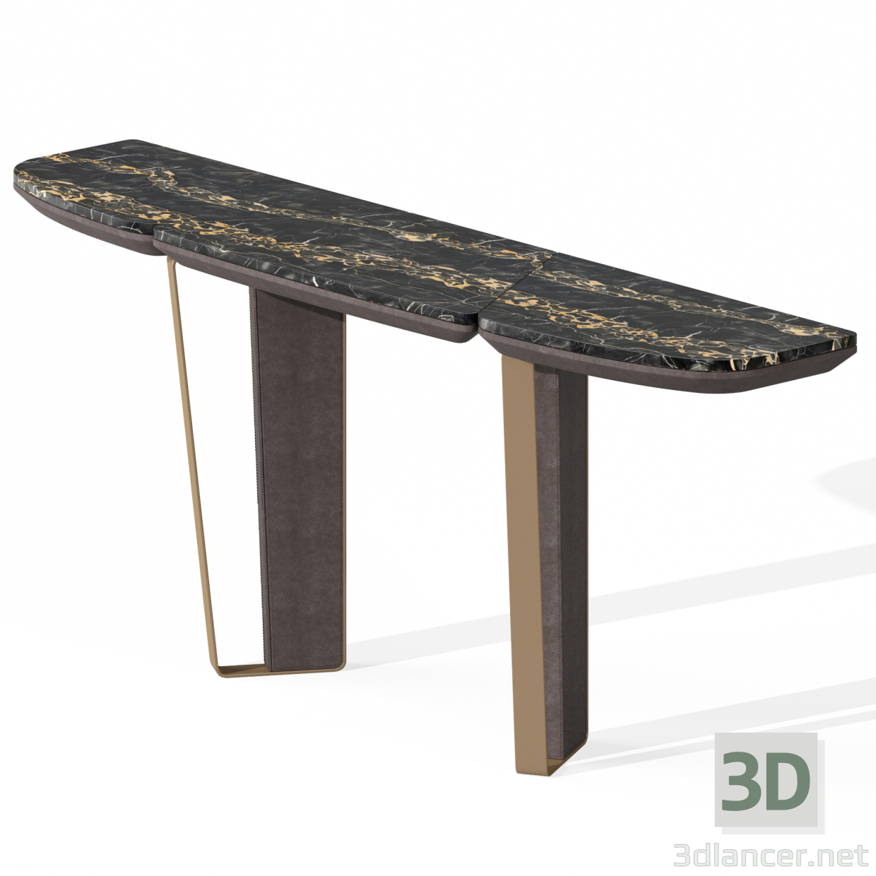 3d Консольный стол Longhi KEOPE модель купить - ракурс