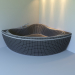 Bathtube Troy Extra (1500х1500mm) Corona y VRay 3D modelo Compro - render