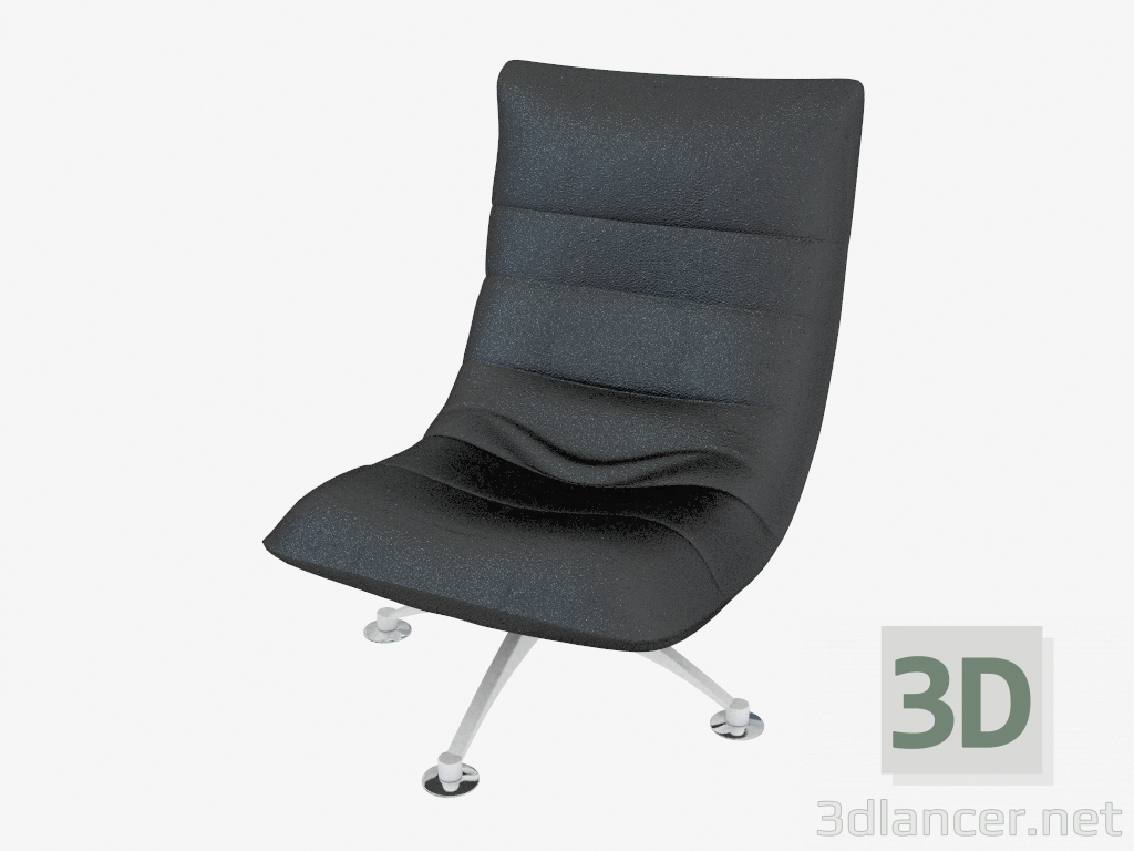 3d model Armchair Iris (leather) - preview