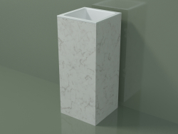 Freestanding washbasin (03R116101, Carrara M01, L 36, P 36, H 85 cm)