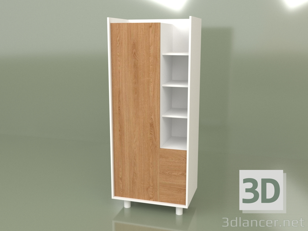 3D Modell Mini-Kleiderschrank mit Schubladen (30101) - Vorschau