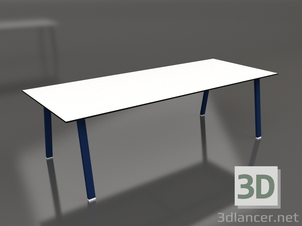 modello 3D Tavolo da pranzo 250 (Blu notte, Fenolico) - anteprima