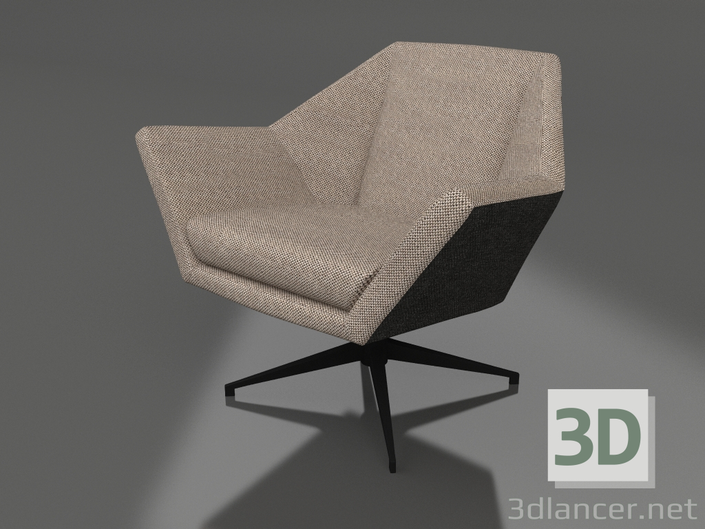 modello 3D Poltrona lounge Zio Jesse - anteprima