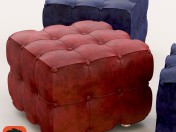 Pouffe leather