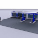 modèle 3D Station-essence - preview