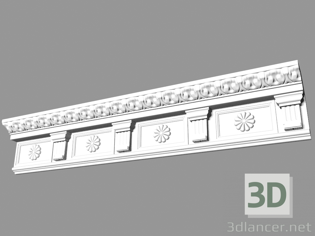 modello 3D Cornicione sagomato (CF21) - anteprima