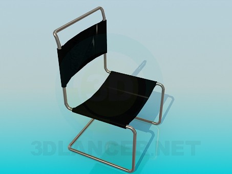 3d модель Стілець з тканинної спинкою сидінням – превью