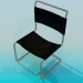 3 डी मॉडल कपड़ा सीट-बैक के साथ कुर्सी - पूर्वावलोकन