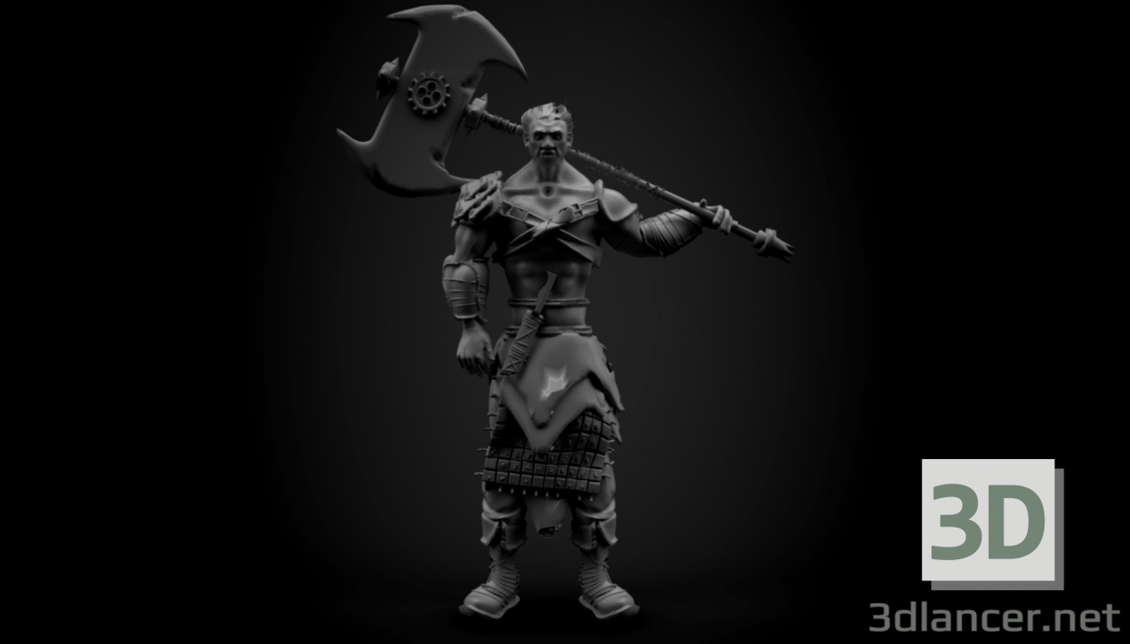 3d model Barbarian - preview